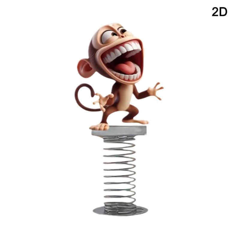 Cute and quirky Paul Frank 2D acrylic spring ornament for car and desktop decoration.